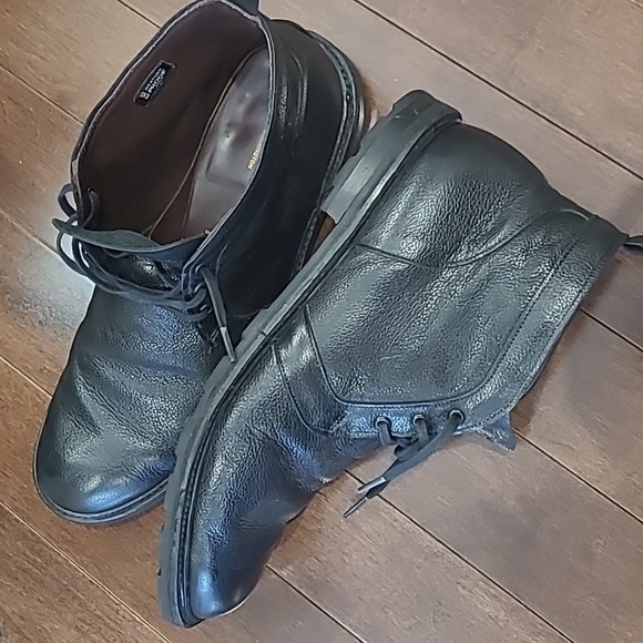 ALLEN Edmonds black Leather Men's Alpine Chukka Boot ankle shoes - Picture 13 of 14